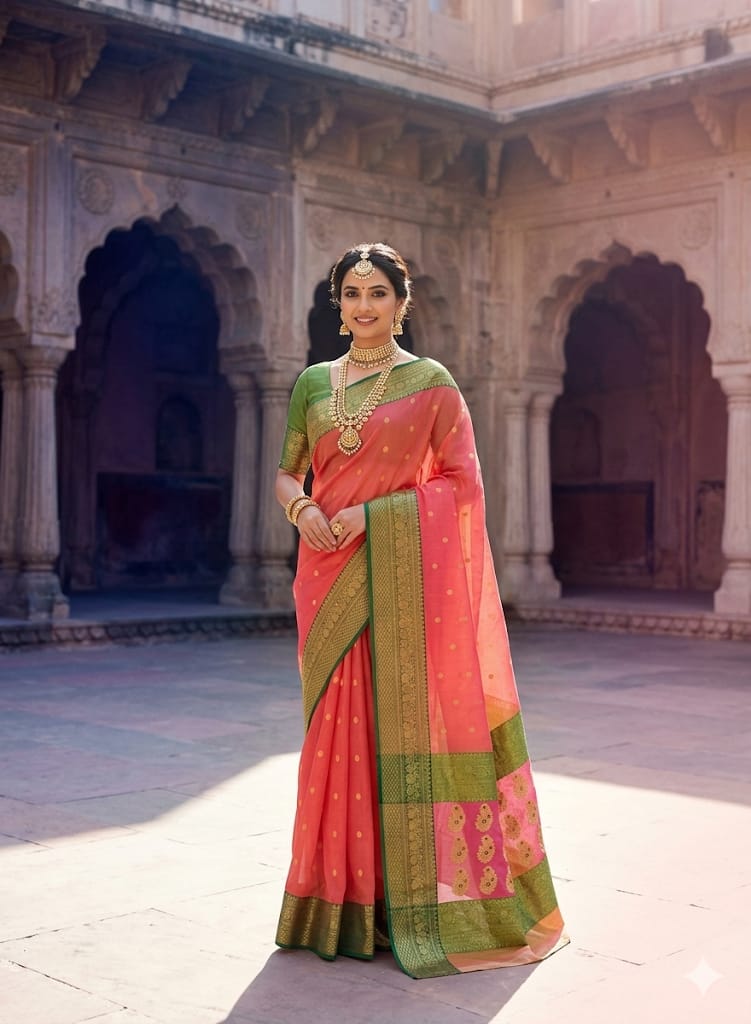 Chanderi Katan Silk Sarees